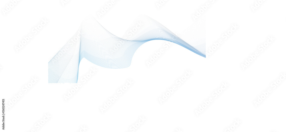 Aufkleber abstract wave's vector dynamic illustration. lines background with waves.