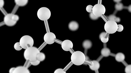 Dronedarone Hydrochloride rotating 3d molecule, molecular structure of benzofuran derivative, seamless video