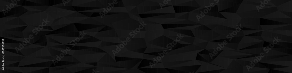 Poster geometric abstract black polygon pattern for background and graphic design.