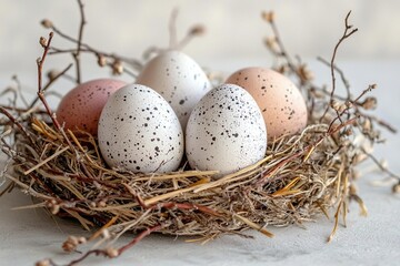 A picture of a simple Easter egg in solid colors with no patterns and pictures. Generative AI
