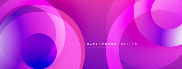 Background design with overlapping circular shapes, featuring smooth gradients and soft lighting effects, creating a dynamic abstract composition