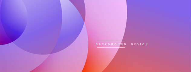 Abstract composition with layered circular elements, blending gradients and soft transitions, creating a sense of depth, motion, and visual harmony