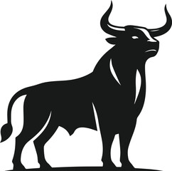 Bull animal vector silhouette