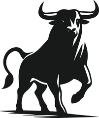 Bull animal vector silhouette