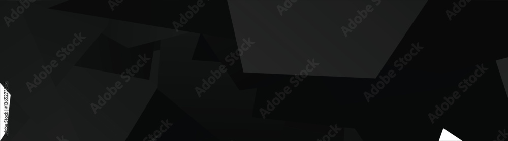 Poster abstract geometric black polygonal background with overlapping shapes.