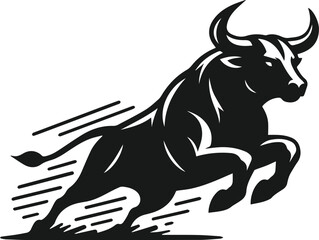Bull animal vector silhouette