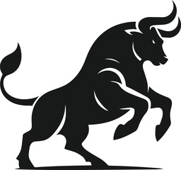 Bull animal vector silhouette