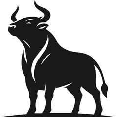 Bull animal vector silhouette