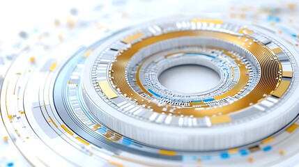 Fototapeta premium Abstract Digital Interface Concept for AI-Driven Corporate Workflow and Automation Systems