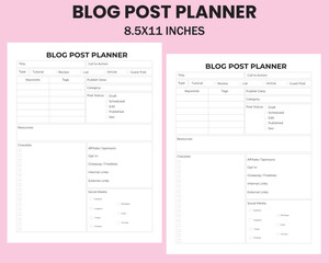 Blog Post Planner