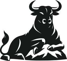 Bull animal vector silhouette
