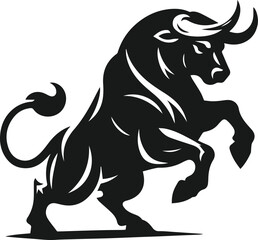 Bull animal vector silhouette