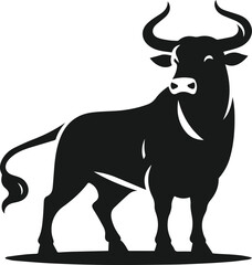 Bull animal vector silhouette