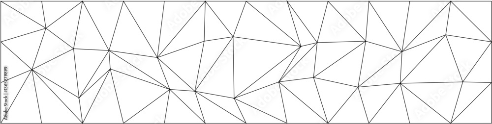 Poster abstract geometric pattern with irregular triangles for contemporary design and modern decor.