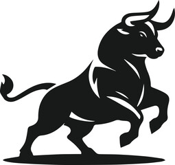 Bull animal vector silhouette