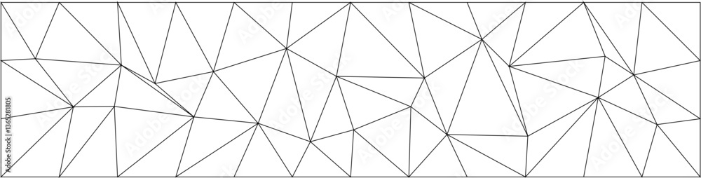 Aufkleber geometric abstract design with black lines forming irregular triangles.