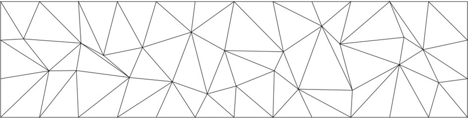 Geometric abstract design with black lines forming irregular triangles.