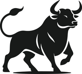 Bull animal vector silhouette