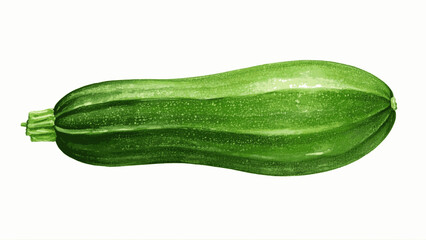 Green Zucchini isolated watercolor vector illustration svg