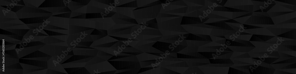 Aufkleber abstract geometric chaos with dark polygon pattern design for modern backgrounds.