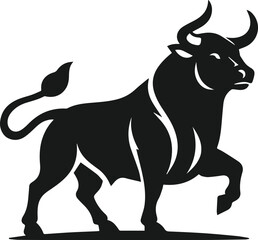 Bull animal vector silhouette