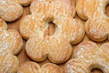 Delightful handmade biscuits beautifully arranged on a wooden surface