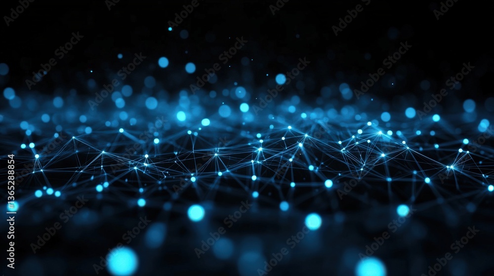 Poster abstract digital network connection