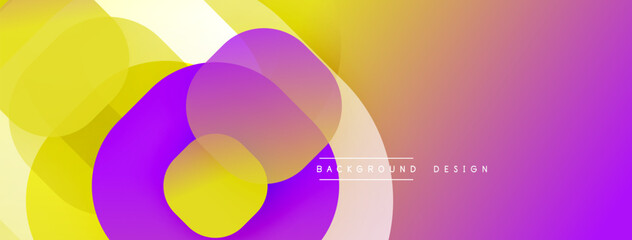 Fototapeta premium Abstract background with layered translucent gradient shapes