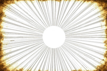 black and white sunburst background with a grunge effect