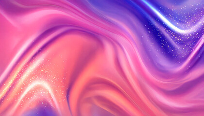 Silky abstract waves in pastel peach, coral, and lilac hues. Elegant flowing motion, soft lighting, and dreamy atmosphere. Ideal for backgrounds, design and branding