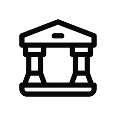 court line icon. Clean and minimalist vector icon for websites, mobile apps, presentations, and logos. Fully scalable and customizable for any project.