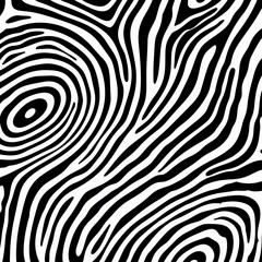 Abstract black and white wave pattern design