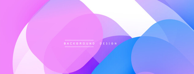 Abstract background with layered translucent gradient shapes