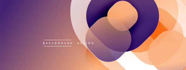 Abstract background with layered translucent gradient shapes