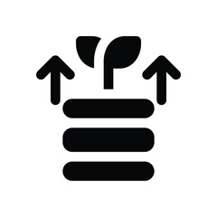 Obraz premium investment glyph icon. Strong and solid vector icon for websites, mobile interfaces, presentations, and visual branding. High quality and easy to edit.