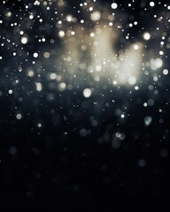 Obraz premium Enchanting bokeh lights against a dark background