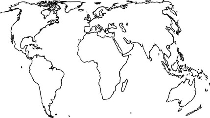 World Map Vector Design