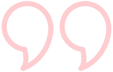 Quotation for speech text highlighting in posts, banners, cards, brochures etc.