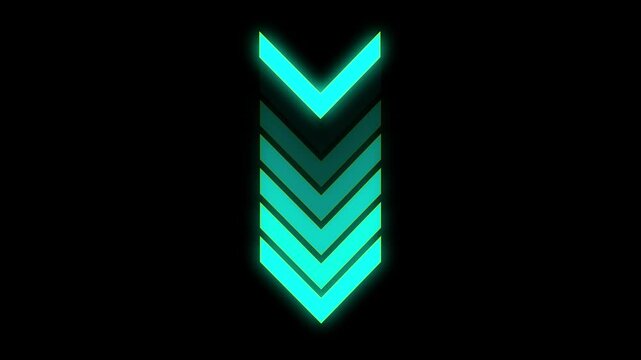 digital, economy, finance, management  graphic Arrow growth down animation. 