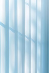 Obraz premium Soft blue light filtering through sheer curtains