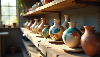 ceramic vase on the wall © CG