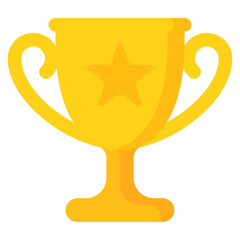 Trophy icon. Winner cup icon