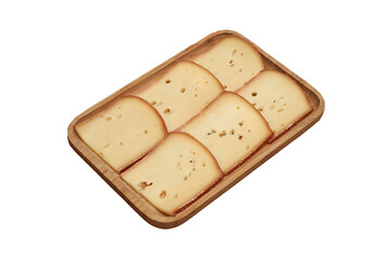 Cheese raclette prepared on plate for a dinner party