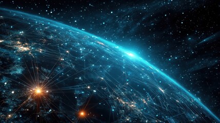 worldwide network connection, digital art illustration, --ar 16:9 --v 6.1 Job ID: c447defc-9f30-4bc6-ab87-48ecb587e82e