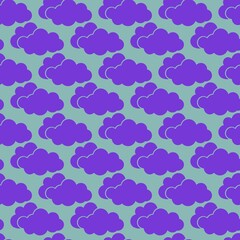 Obraz premium Bold Purple and Blue Cloud Print