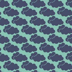 Cool Blue-Green Cloud Pattern