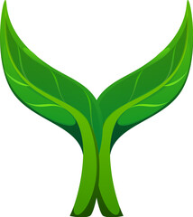 Fresh green leaf font letter Y. Green leaf latin font element, nature tree foliage cartoon isolated vector kids ABC type letter. Clean ecology typeset symbol or English alphabet typeface sign