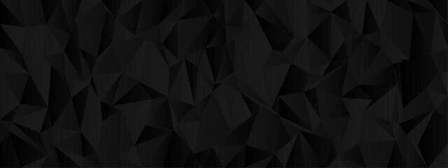 Abstract geometric chaos design with black triangular pattern for modern background or digital art.