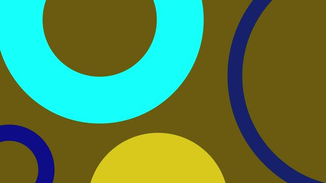 abstract background animation video with colorful circles