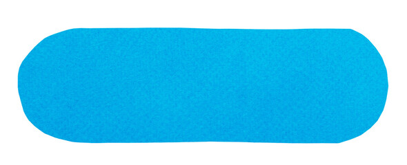 Squircle piece of cut blue textured paper, blank plate with copy space